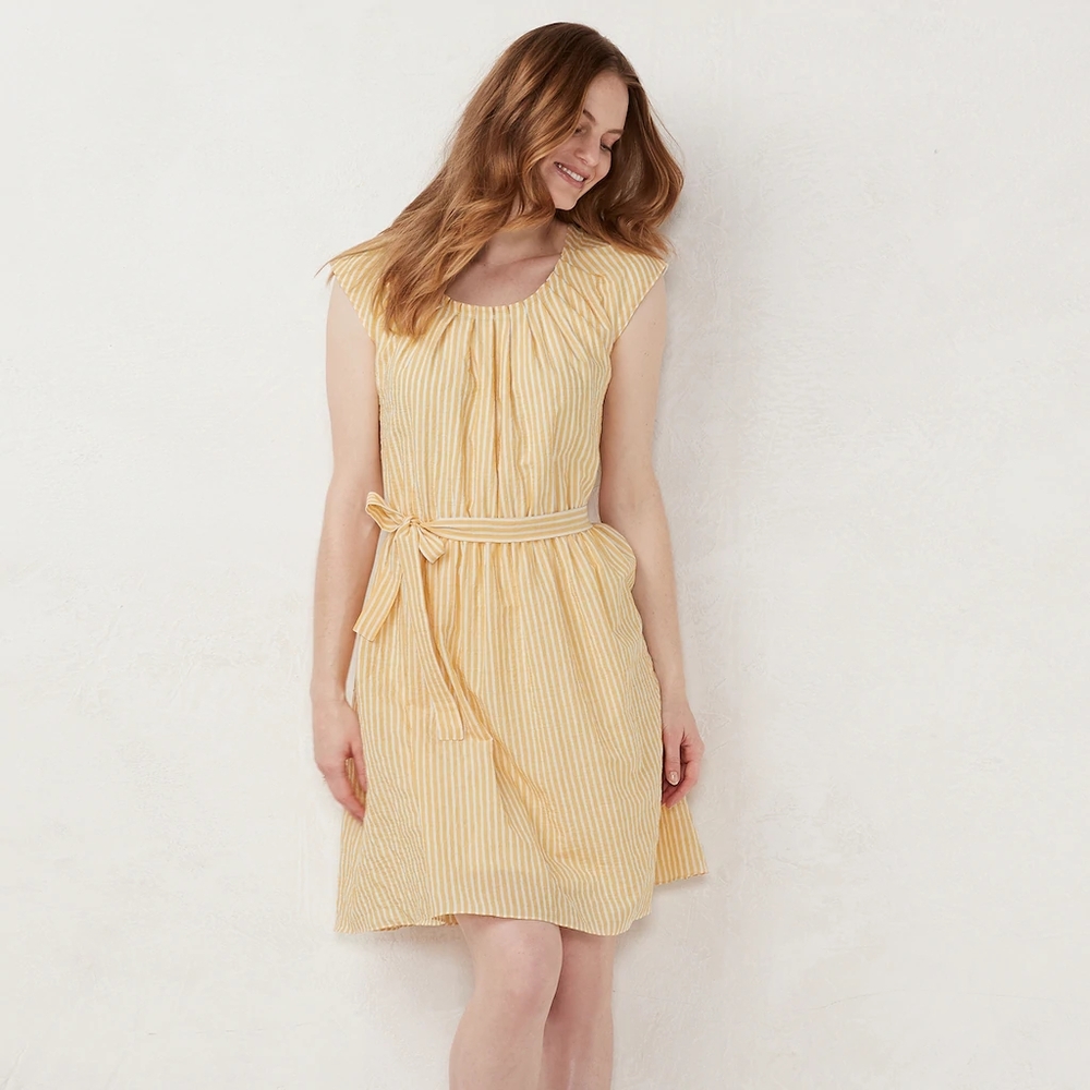NWT LC Lauren Conrad Pleated Fit & Flare Dress